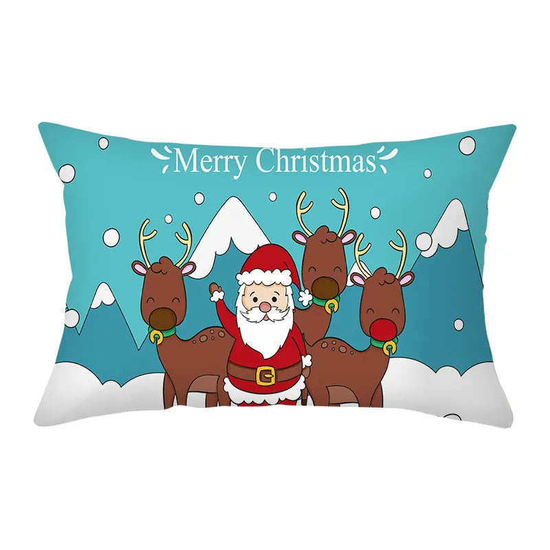 Christmas Cushion Cover 30x50 Polyester Sofa Cushions Decorative Pillo