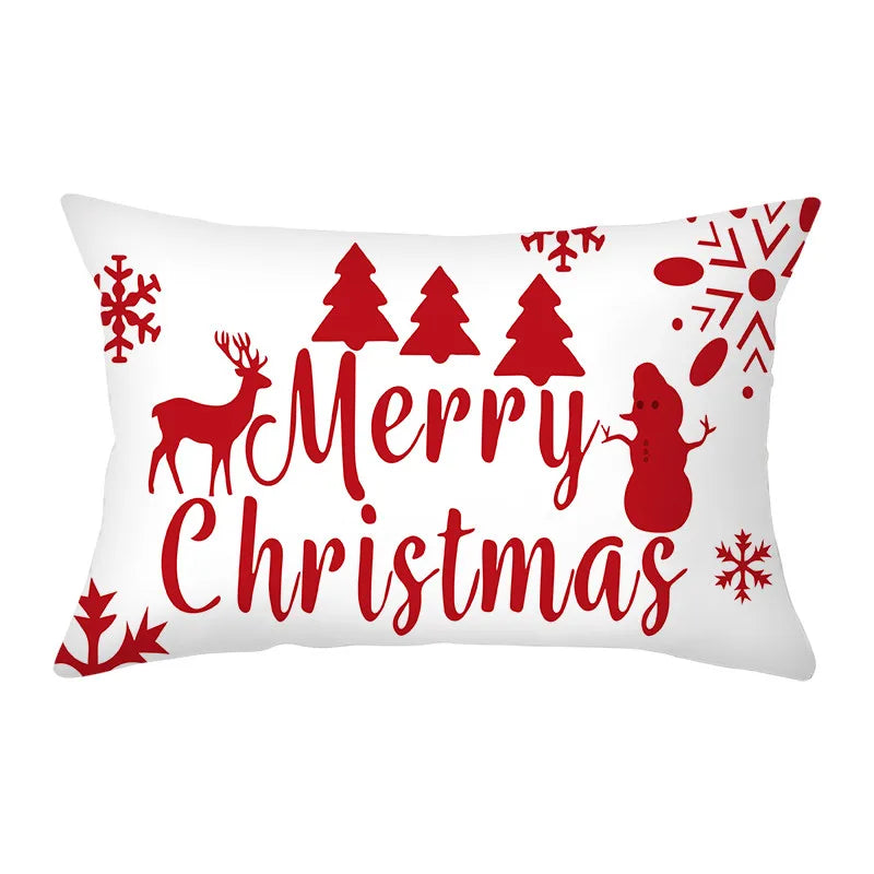 Christmas Cushion Cover 30x50 Polyester Sofa Cushions Decorative Pillo