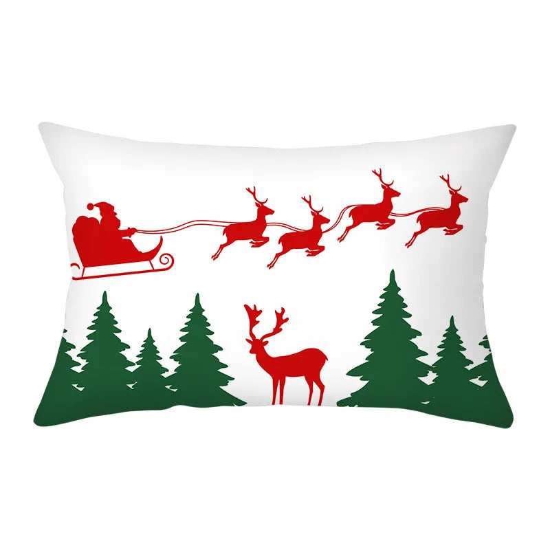 Christmas Cushion Cover 30x50 Polyester Sofa Cushions Decorative Pillo