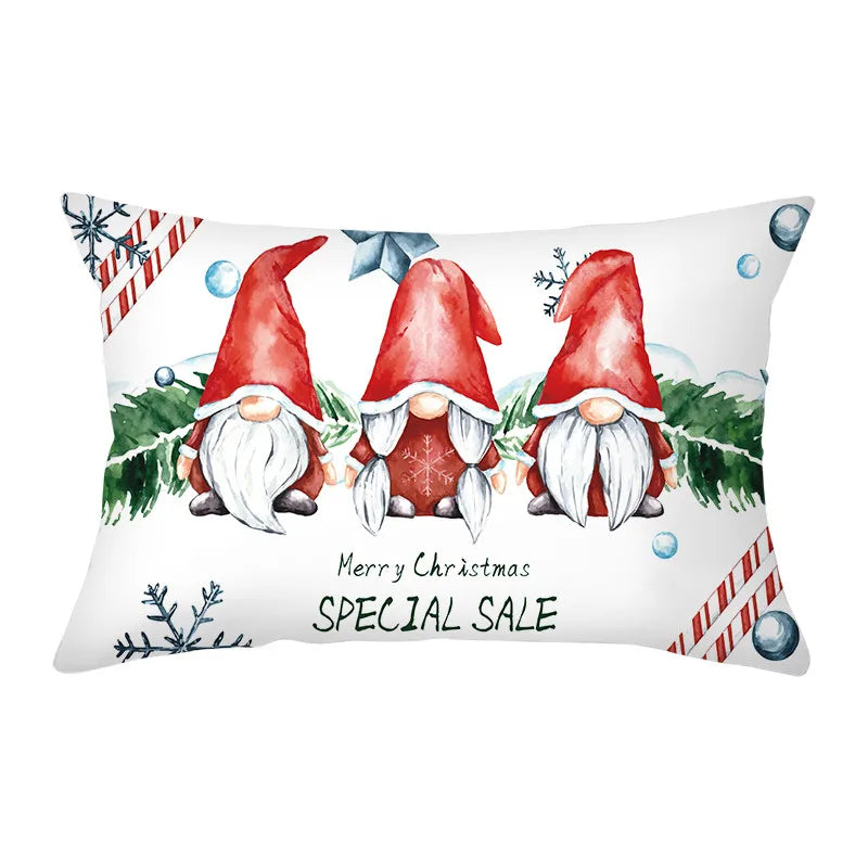 Christmas Cushion Cover 30x50 Polyester Sofa Cushions Decorative Pillo