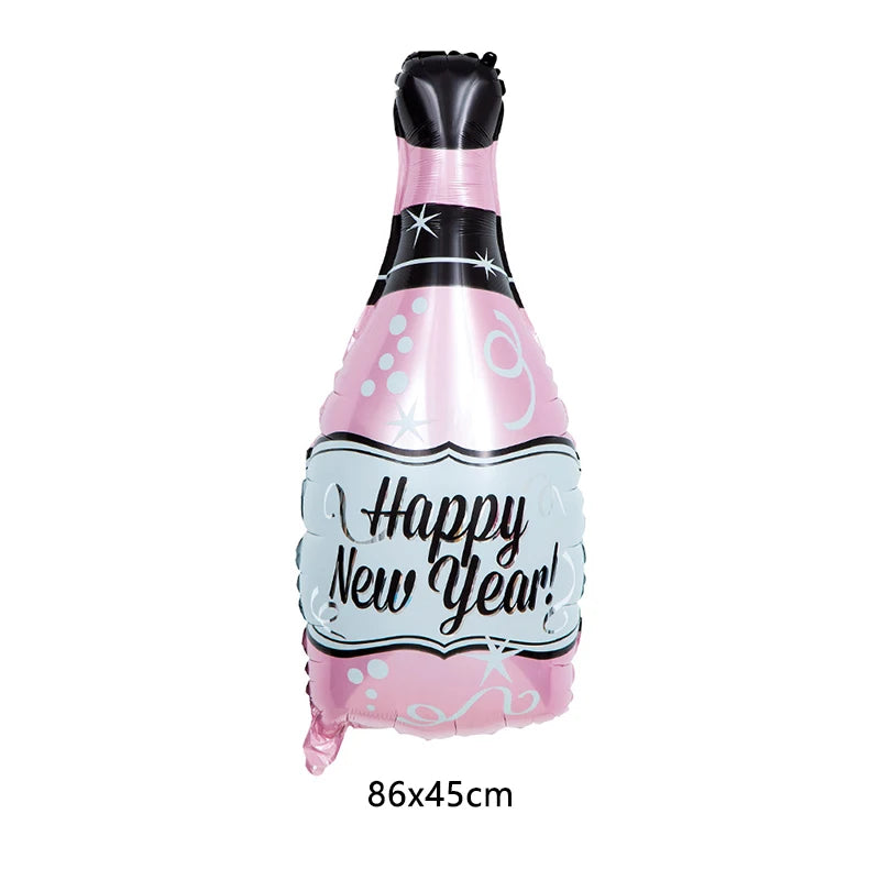 Wine Bottle Aluminum Film Balloon Wedding Bar Party Background Decoration Accessory New Year's New Product Wine Bottle Balloon