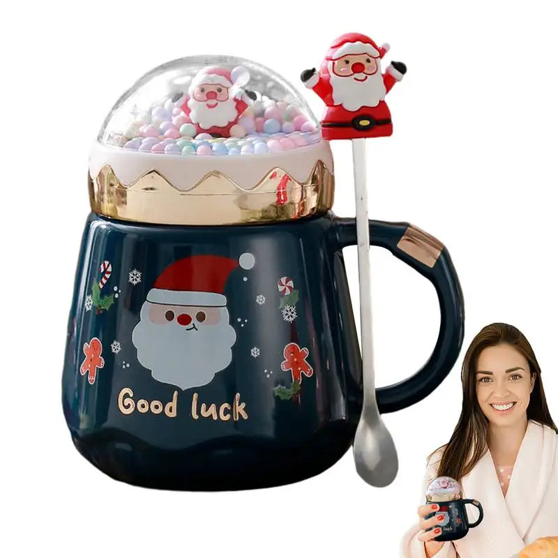 2024 Christmas Creative Coffee Mugs Cute 3D Gingerbread Man Cup Novelty Mug With Handle Milk Tea Cup Drinking Mug Decor