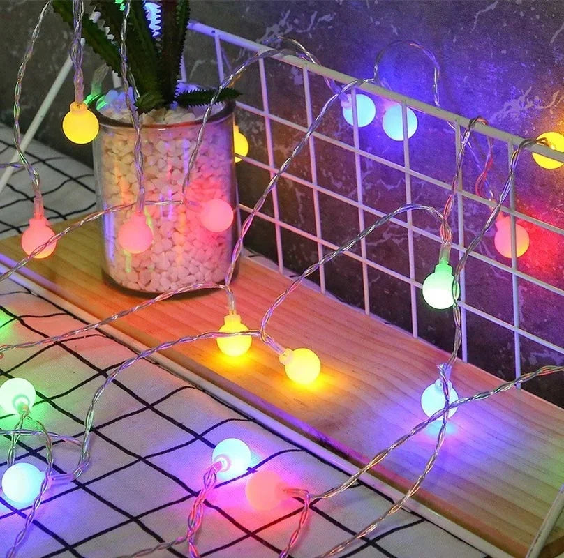 LED String Lights EU/US Plug Christmas Wedding Garland Fairy