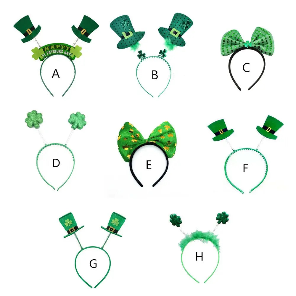 Decoration Lucky Procession Green Headband Party Supplies St Patricks Day Hair Band Clover Headwear Holiday Accessories