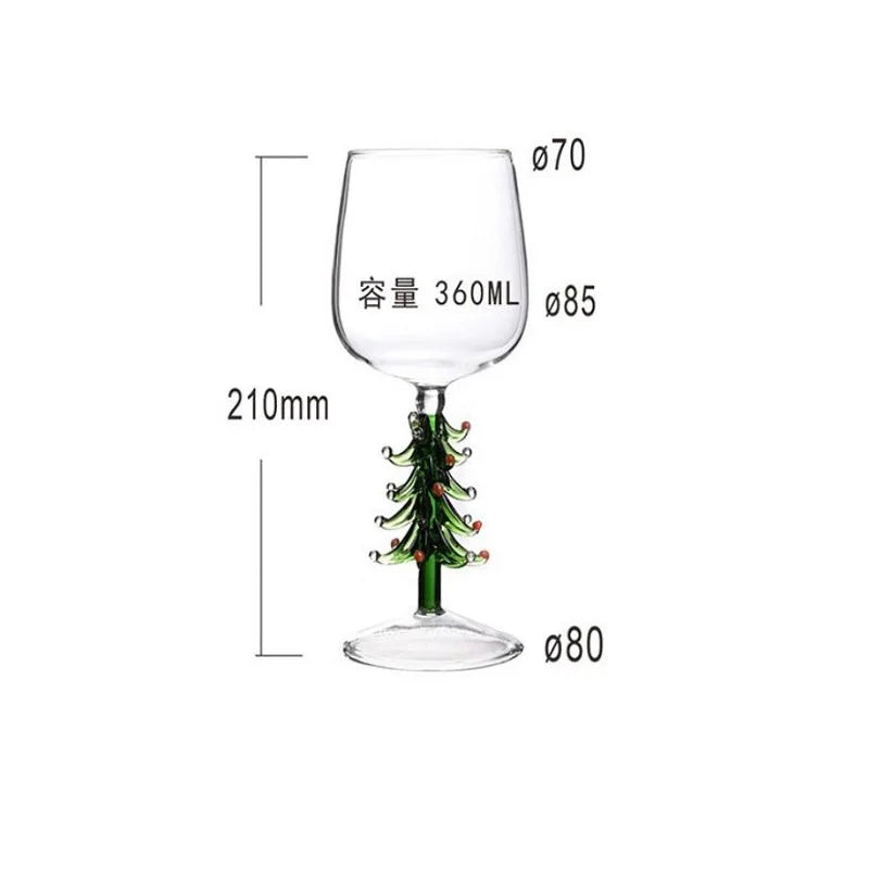 Christmas Wine Glasses Glass Cocktail Champagne