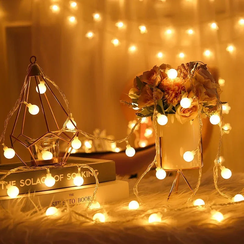 LED String Lights EU/US Plug Christmas Wedding Garland Fairy