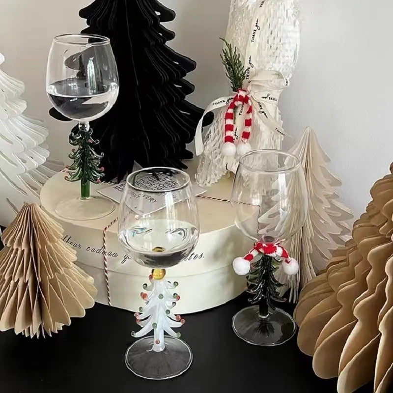 Christmas Wine Glasses Glass Cocktail Champagne