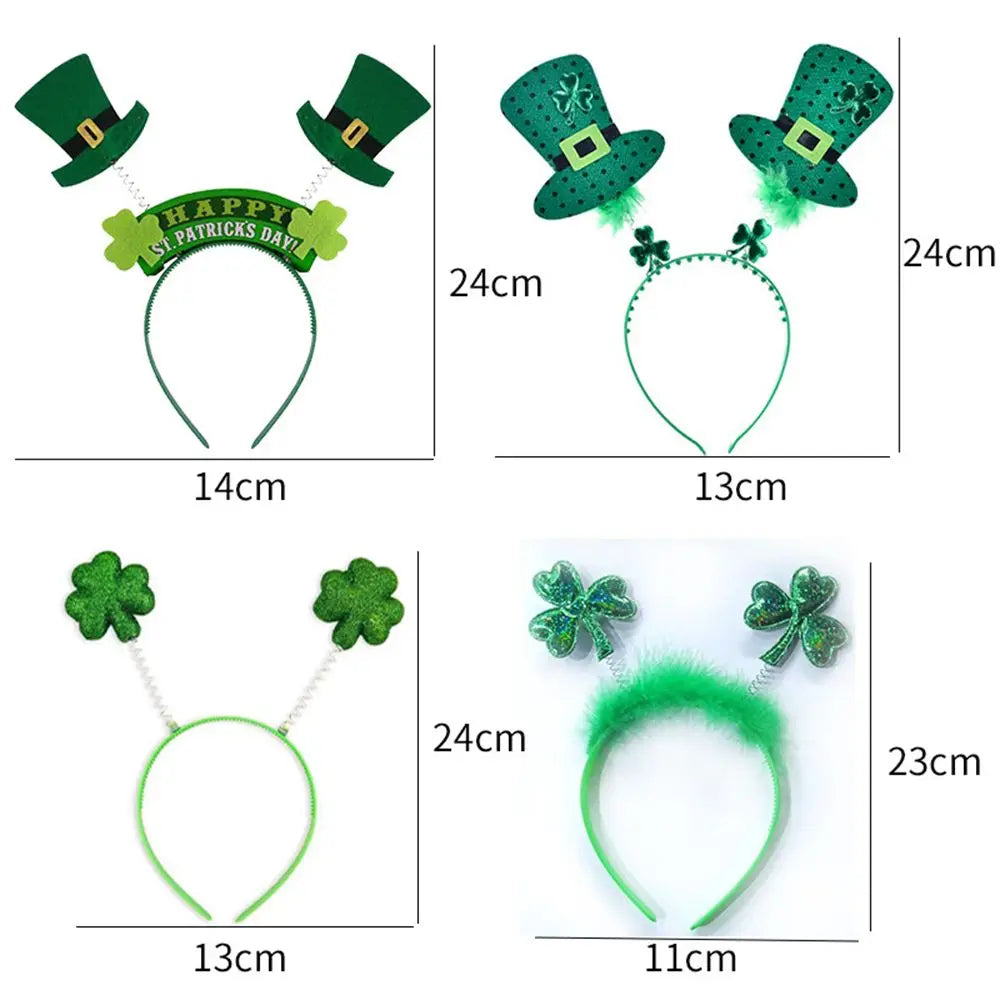 Decoration Lucky Procession Green Headband Party Supplies St Patricks Day Hair Band Clover Headwear Holiday Accessories