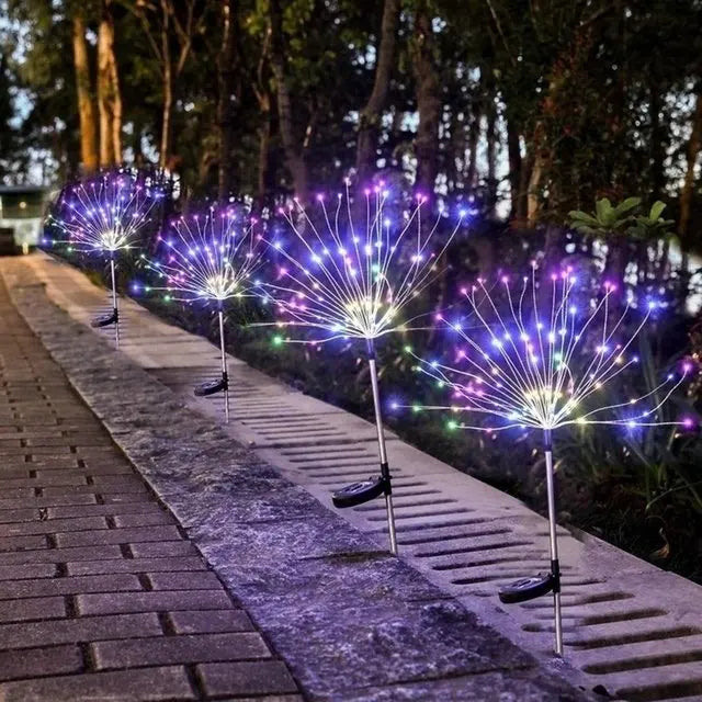 Solar Firework Lights Decoration Solar Garden Fairy Lights