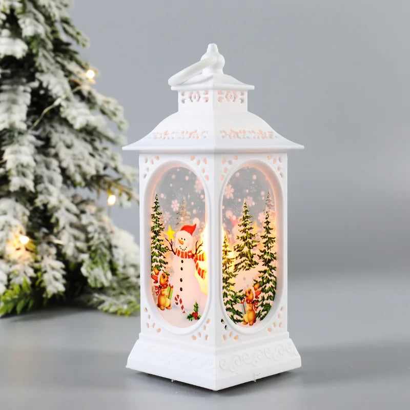 Christmas Wind Lantern Ornament 2024 New Year Home Party Decorations Christmas Tree Decor Accessory Navidad 2023 Xmas Noel Gift