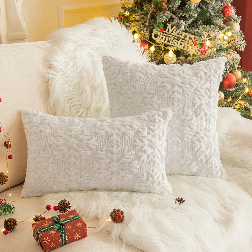 christmas decorative pillow cover 45x45cm plush cushion cover