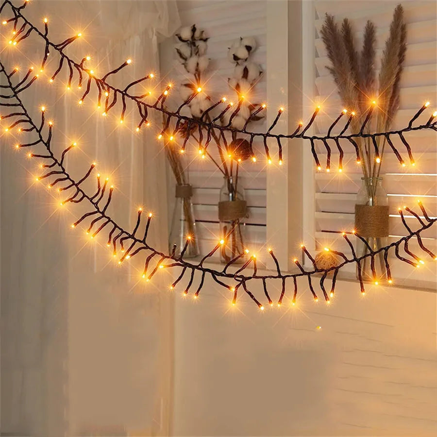 Outdoor Cluster Fairy Lights Christmas Starry String Light