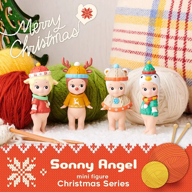 Sonny Angel Merry Christmas Series Fun Mini Figure Collection Mystery Blind Box Fashion Decoration Model Doll For Surprised Gift