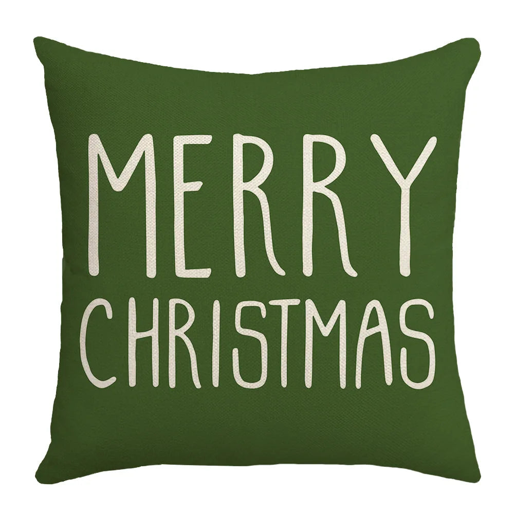 christmas decoration linen pattern bear cookie pictures sofa cushion