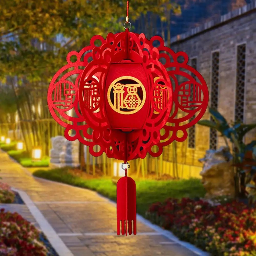 Long-lasting Lantern 2024 Festive Chinese Lanterns Atmosphere-enhancing Indoor/outdoor Decor for Spring Festival New Year's Day