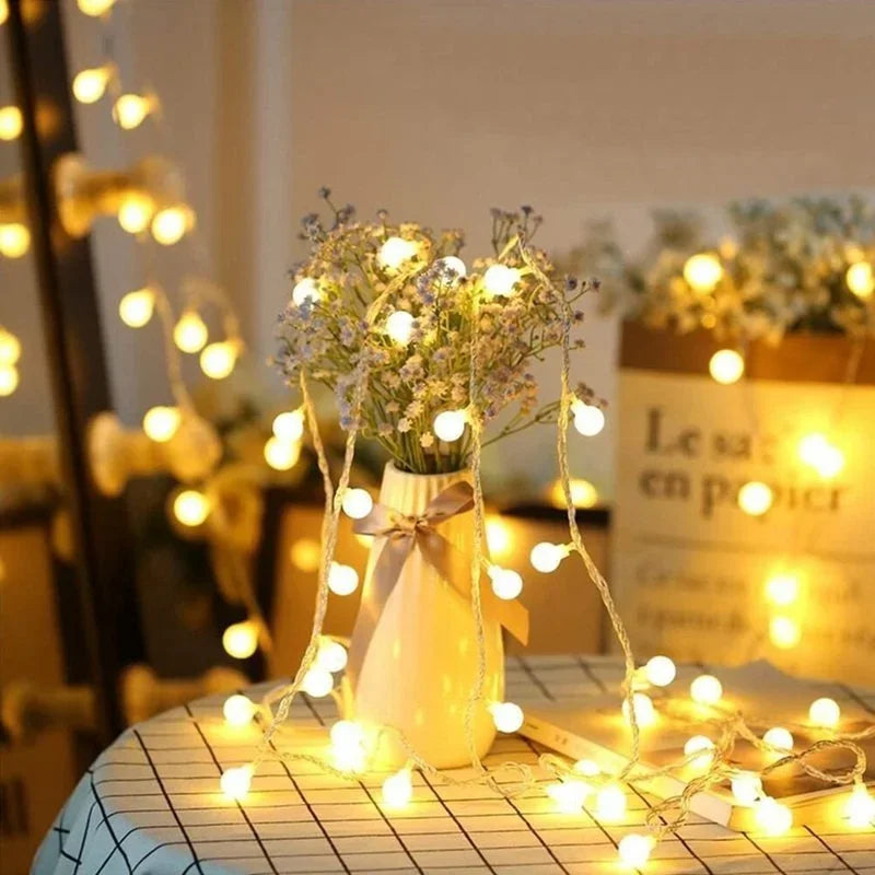 LED String Lights EU/US Plug Christmas Wedding Garland Fairy