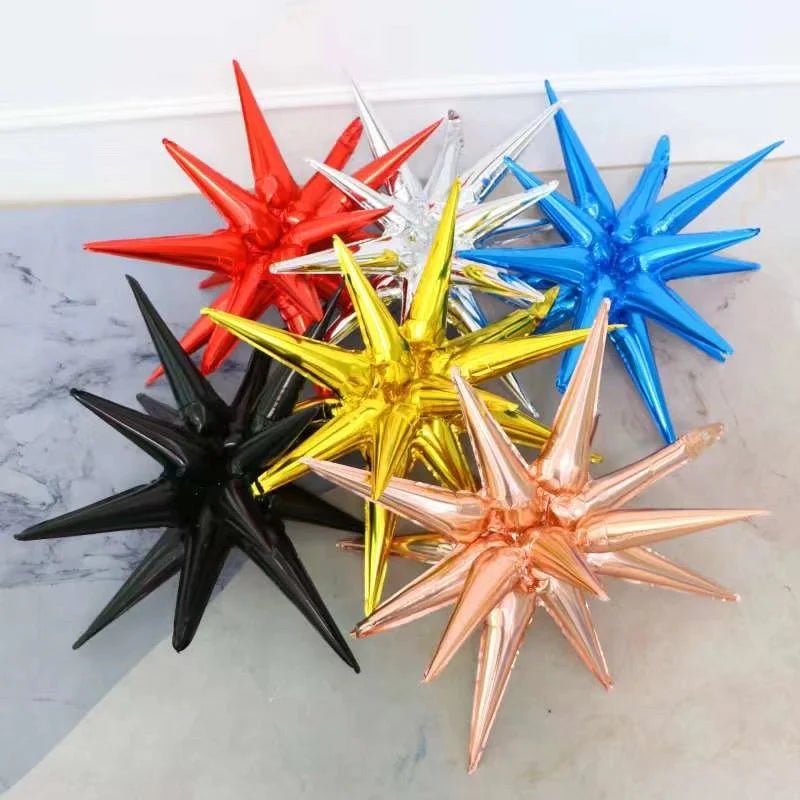 22 Inch 4D Exploding Star Balloons Christmas Decoration New Year's Gift Wedding Birthday Mall Home Decoration Party Supplies