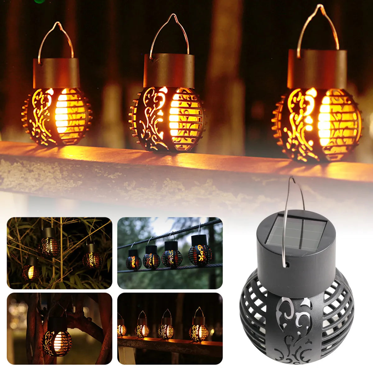 Solar Palace Lantern Garden Lamp Christmas Decor