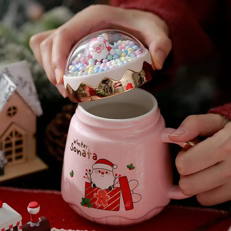 2024 Christmas Creative Coffee Mugs Cute 3D Gingerbread Man Cup Novelty Mug With Handle Milk Tea Cup Drinking Mug Decor