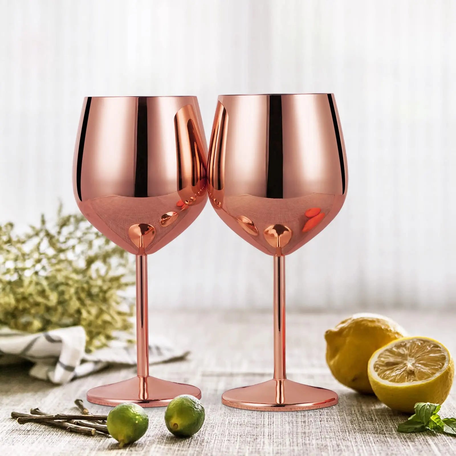 Stainless Steel Wine Glass Cocktail Goblet Red Wine Martini