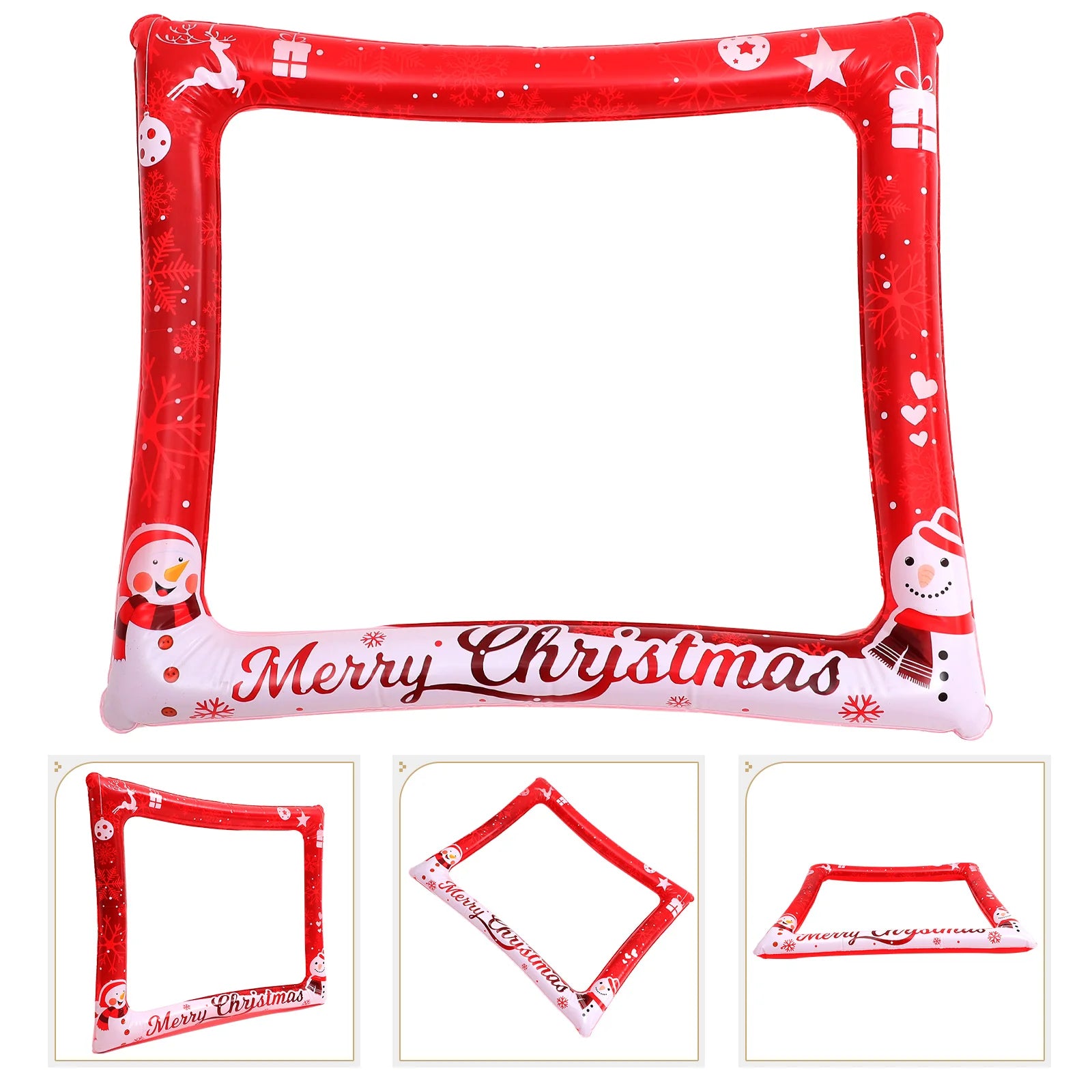 Christmas Inflatable Frame Party Selfie Prop Christmas Photo Booth Prop Party Decoration