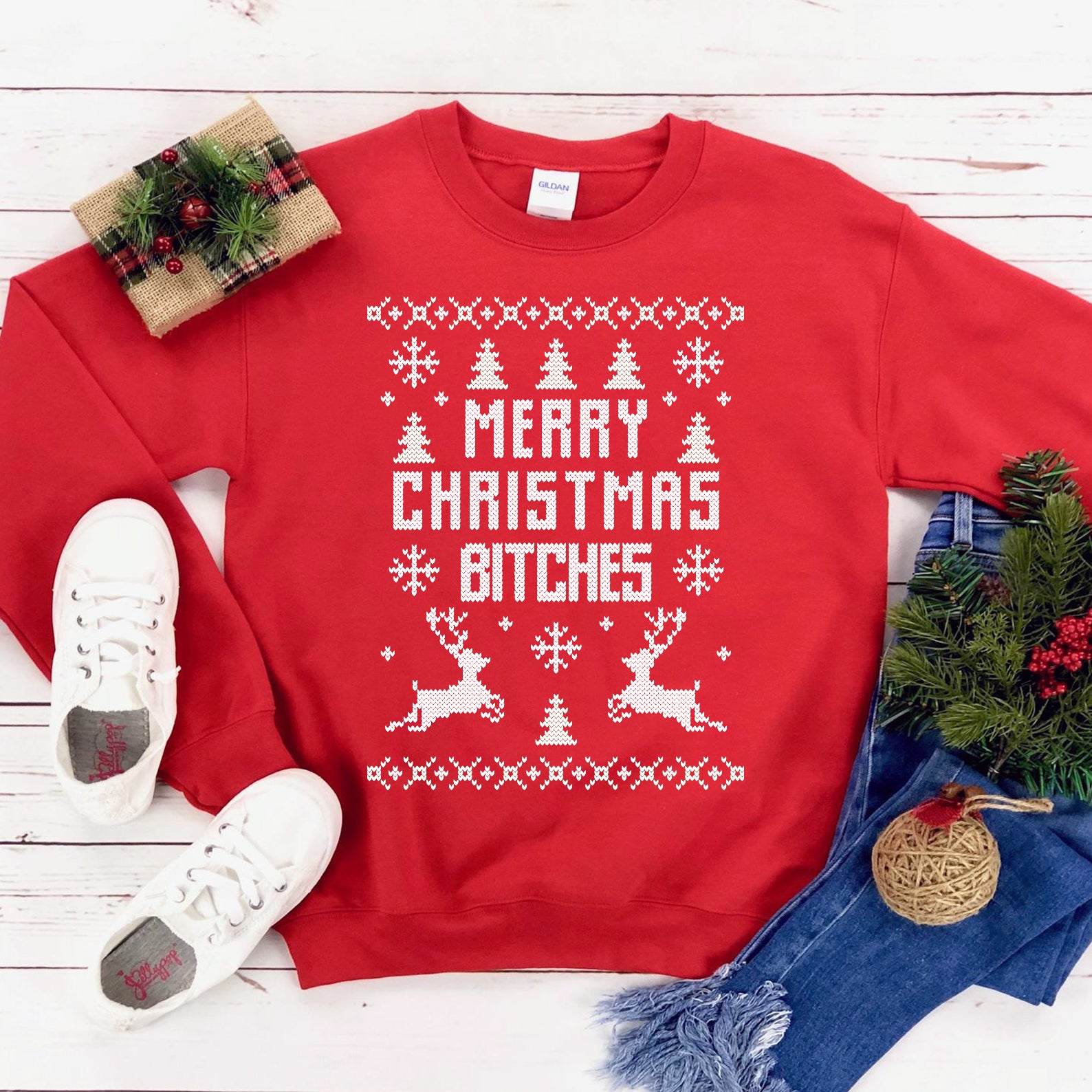 Merry Christmas Bitches Sweatshirt