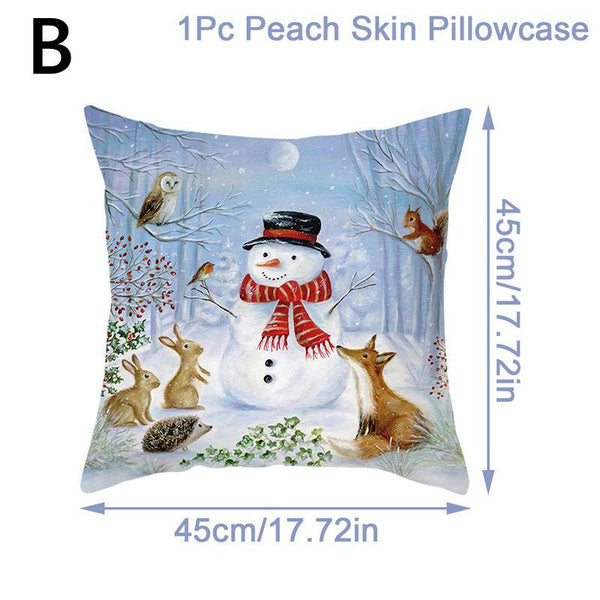 christmas throw pillow covers xmas cushion cover case snowman christma