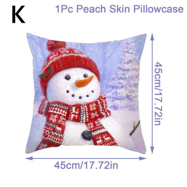 christmas throw pillow covers xmas cushion cover case snowman christma