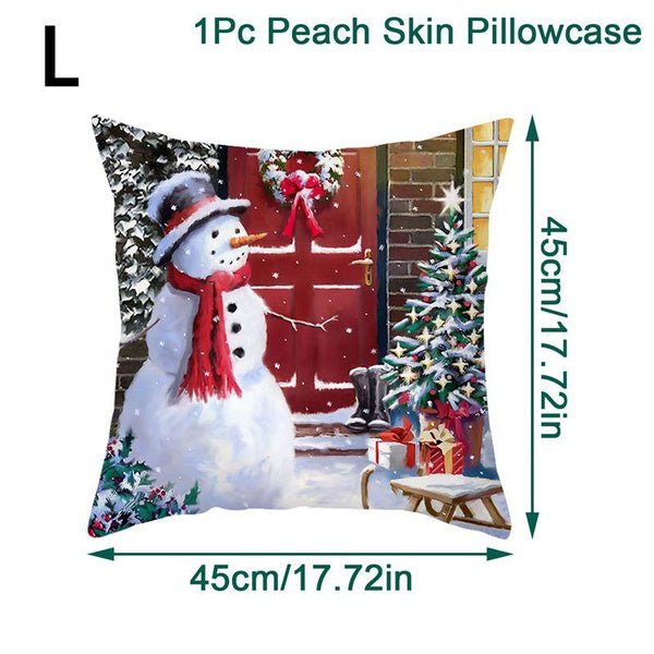 christmas throw pillow covers xmas cushion cover case snowman christma