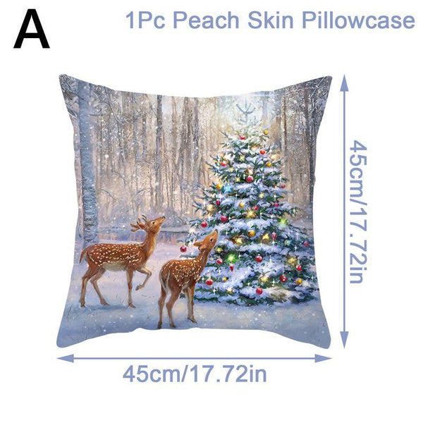 christmas throw pillow covers xmas cushion cover case snowman christma