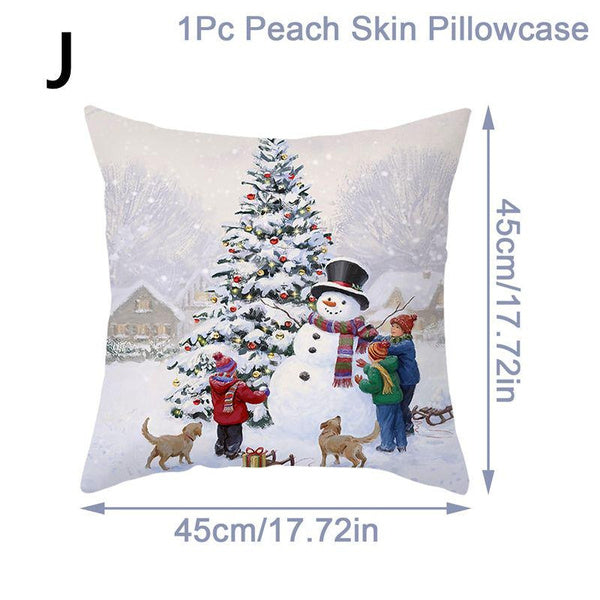 christmas throw pillow covers xmas cushion cover case snowman christma