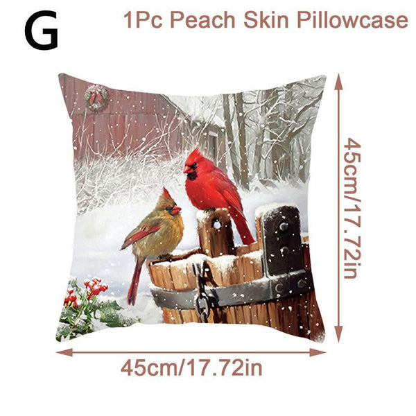 christmas throw pillow covers xmas cushion cover case snowman christma