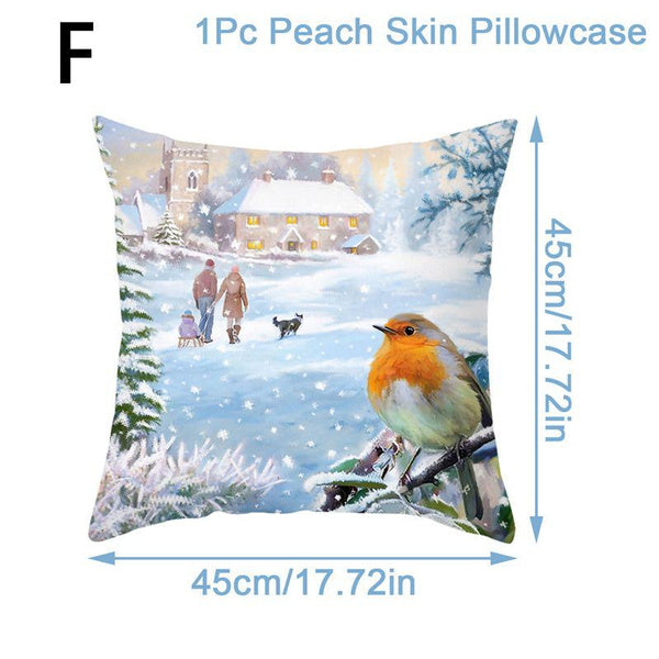 christmas throw pillow covers xmas cushion cover case snowman christma