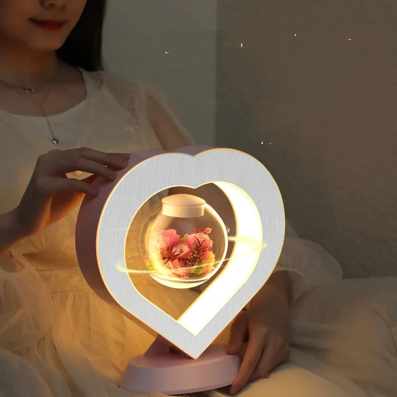 Heart Shaped Floating Table LED Night Light